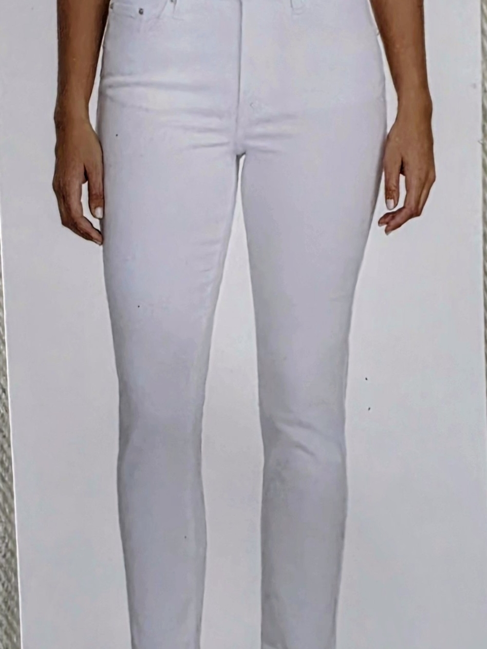 Ella Moss White Skinny High-Rise Jeans